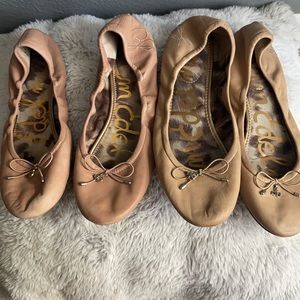 Two pairs of flats nude